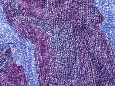 handwoven rayon chenille shawl