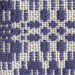 blue overshot weaving