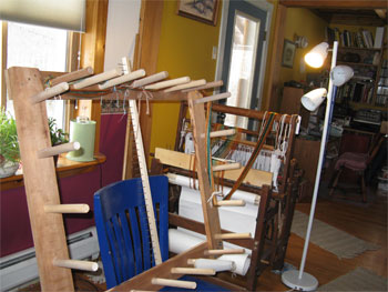 loom with warping board