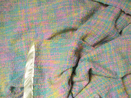 handwoven cotton flannel baby blanket