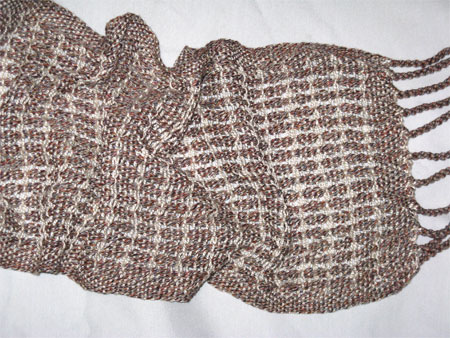 handwoven cotton & linen scarf