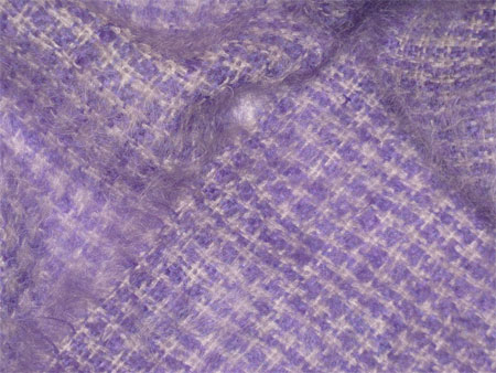 purple & silver handwoven mohair scarves