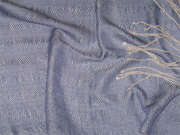 handwoven silk shawl, water