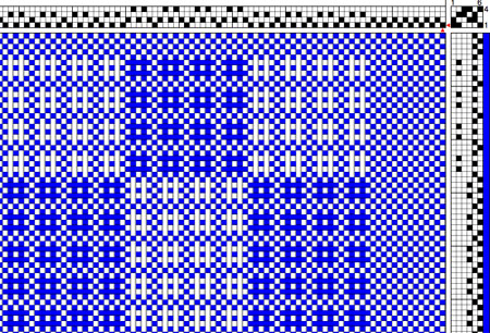 checkerboard lace draft
