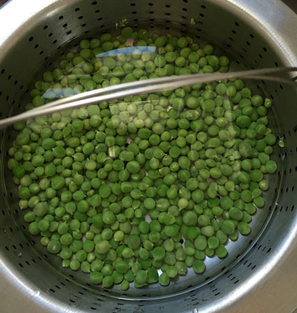freezing peas