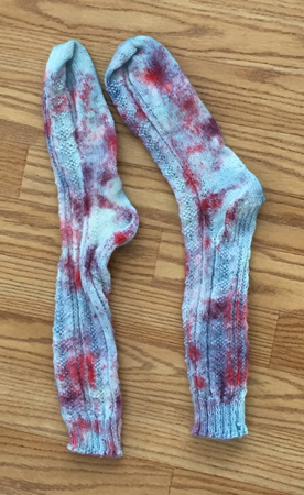 socks after blue koolaid