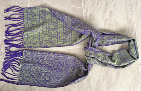 purple chartreuse silk