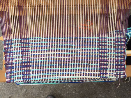 rep weave on rigid heddle loom