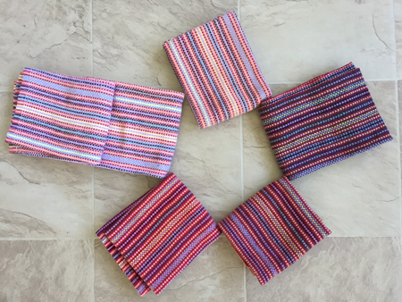 6 towels off the loom