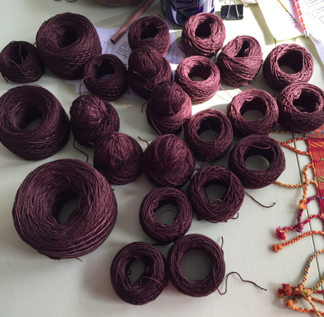 dyed chocolate mini skeins