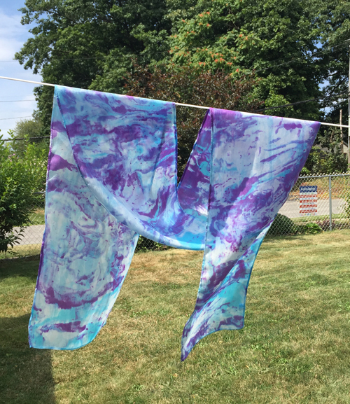 marble dyed scarf 2