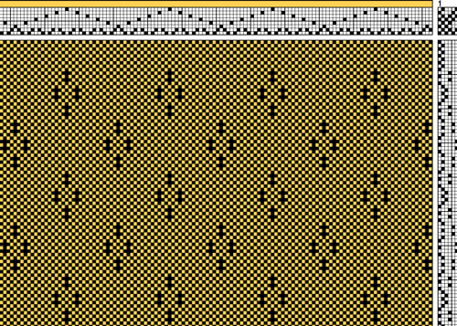 lace dots weave draft