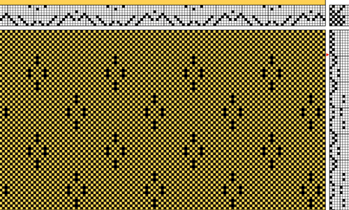 lace dots 2 weave draft