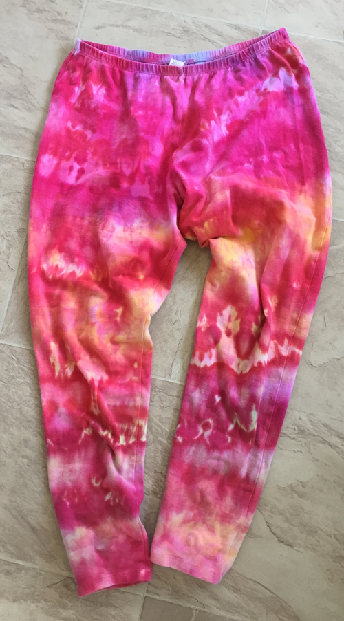 2nd try dyeing leggings