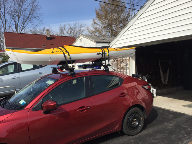 kayak on top of my car