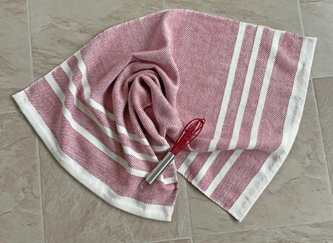 red Traditional towel