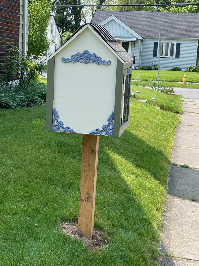 Little Free Library side view
