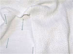 Silky white bamboo handwoven scarf