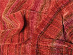 Copper rayon chenille handwoven scarf