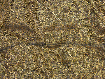 gold & black handwoven scarf