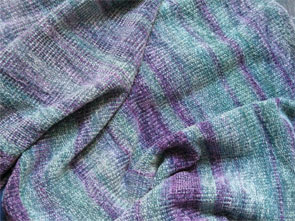 rayon chenille handwoven shawl-frost