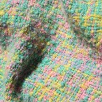 Closeup of handwoven baby blanket
