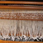 The heddles are threaded