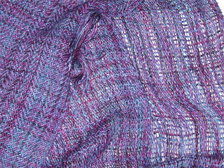 handwoven wool-silk scarvces