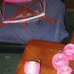 winding yarn skeins