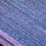 rayon chenille scarf surreal warp blue weft