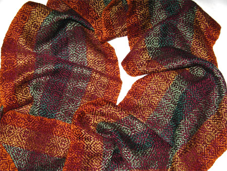 fall & burgundy M&W scarf