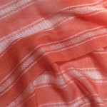 handwoven cashmere & silk scarves, creamsicle