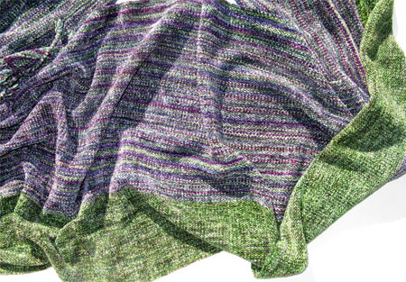 North Shore rayon chenille handwoven shawl