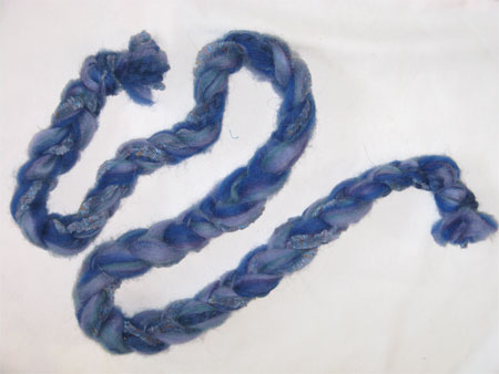 storm clouds braided scarf