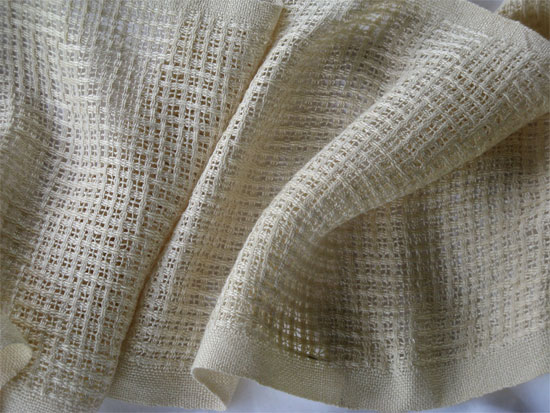 handwoven silk lace checkerboard