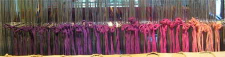 MG & TA's warp threaded in the heddles