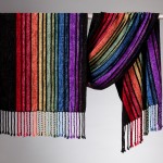 rainbow rayon chenille shawl