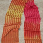 autumn silk handwoven scarf with burgundy