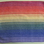 rainbow placemat, light
