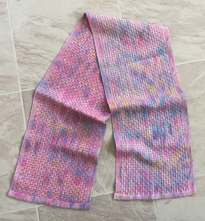 short speckled rose scarf
