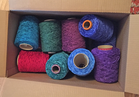 rayon chenille yarn arrived
