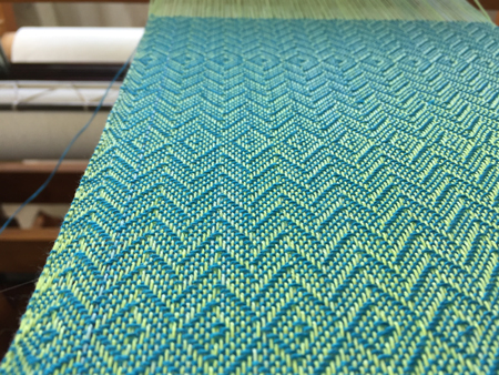weaving with a commercial weft