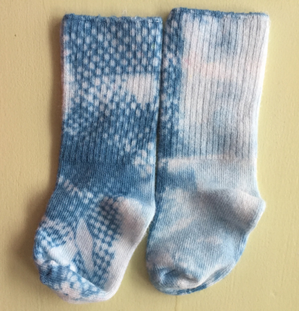 socks after rubber wrap
