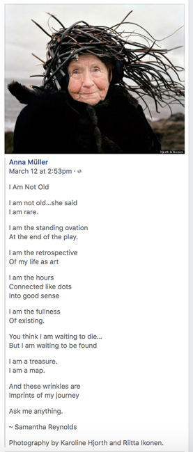I am not old poem
