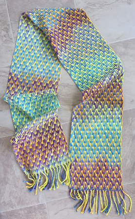 deflected doubleweave scarf