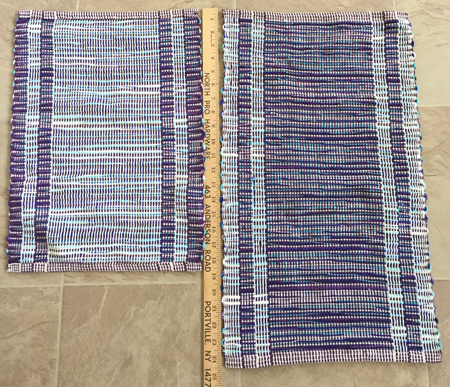 rep weave off the RH loom