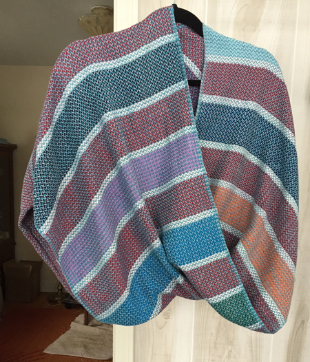 handwoven striped mobius