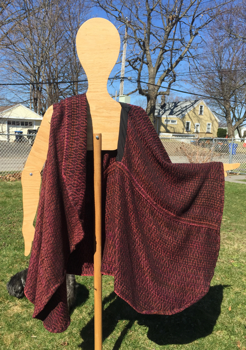 handwoven Red Clay open front cardigan