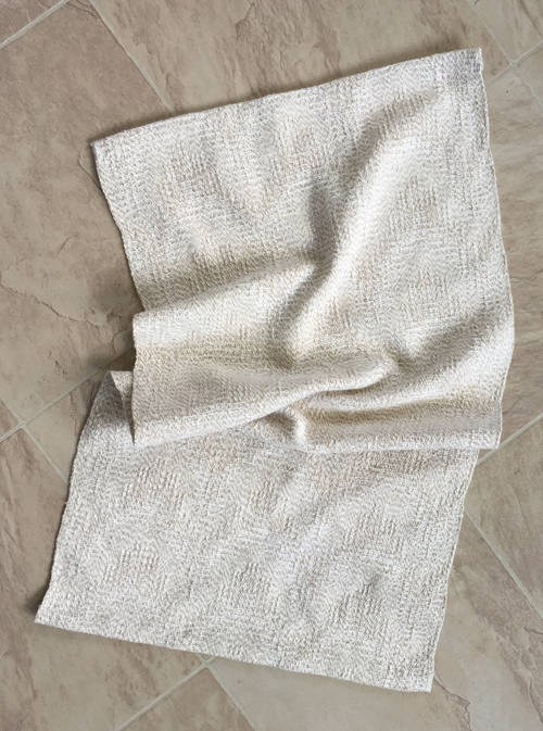 handwoven Oatmeal & Cream towel