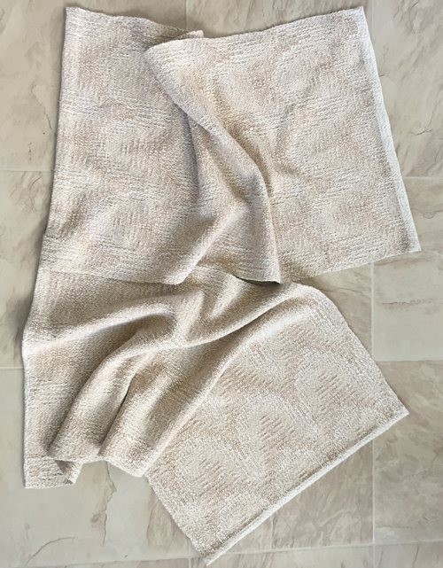 2 handwoven towels - Plain Oatmeal